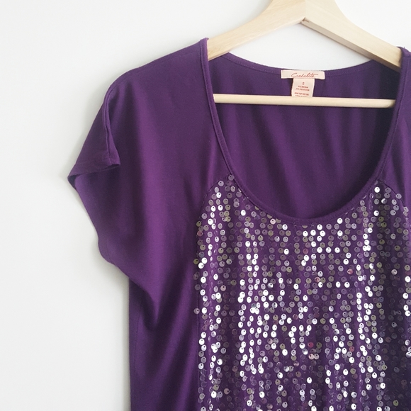 ▪︎Candalite▪︎Women's Sequin Top - Picture 2 of 5